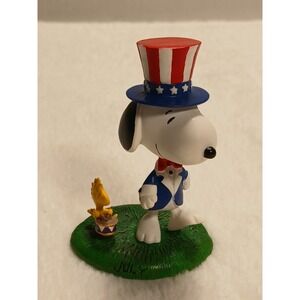 Vintage Peanuts Snoopy Woodstock "July" Danbury Mint Perpetual Calendar Figurine